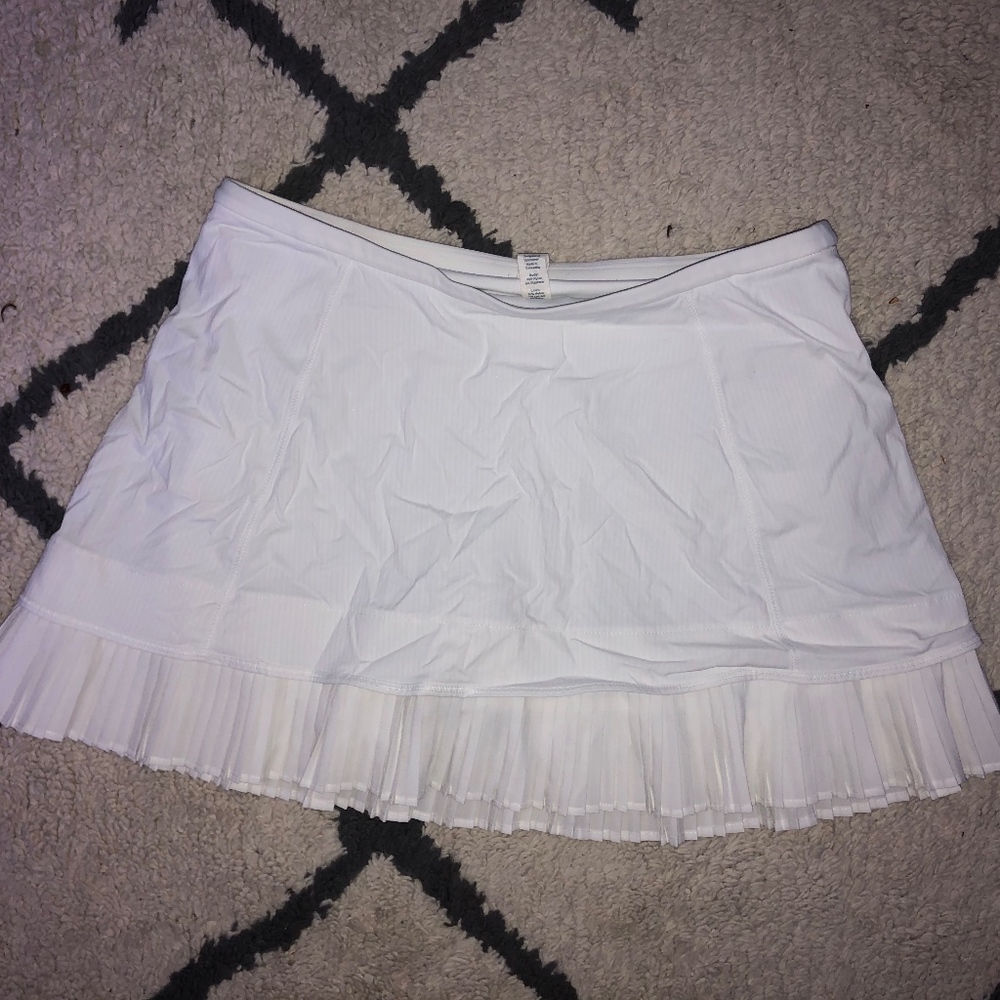 White Lululemon Tennis Skirt